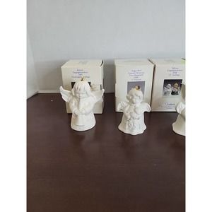 Set‎ Of 4 Goebel Annual Angel Bell- White Unpainted Ornaments